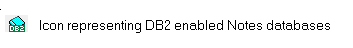 Icon representing DB2 enabled Notes database