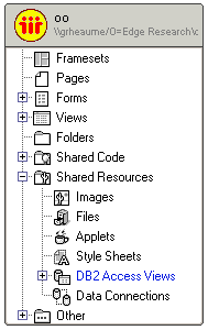 DB2 Access view definition in Domino Designer
