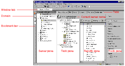 Domino Administrator user interface