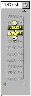 Time duration control bar